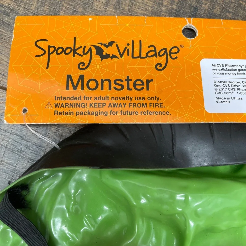 Spooky Village Monster Frankenstein Halloween Mask Adult Green 287435